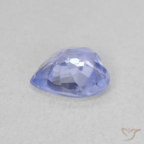 Zaffiro Blu violaceo chiaro naturale da 0.52 ct, Cuore, VS