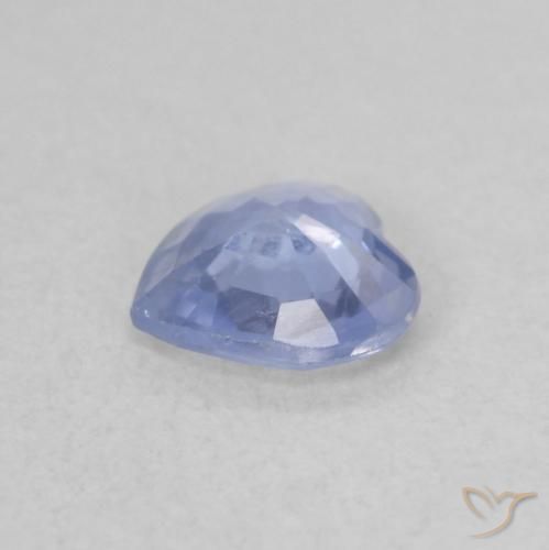 Zaffiro Azzurro Baby naturale da 0.48 ct, Cuore, VS