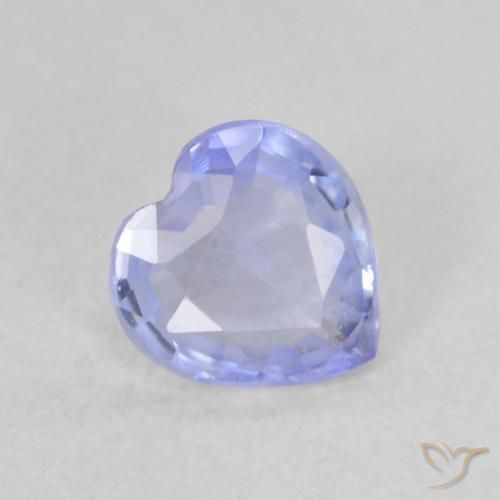 0.54ct Naturale Azzurro Zaffiro, Cuore, VS