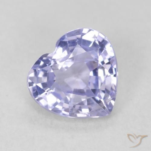 0.83ct Naturale Azzurro Zaffiro, Cuore, VS