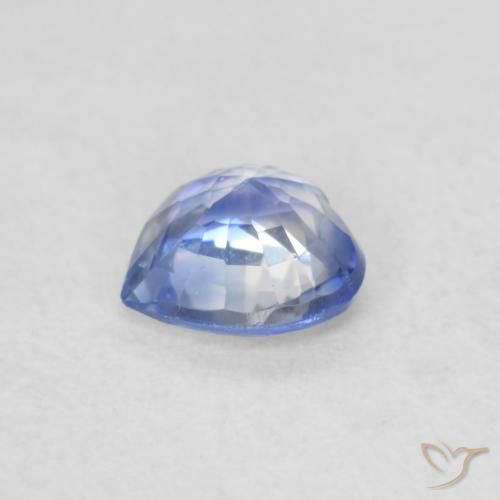 Zaffiro Blu pastello naturale da 0.44 ct, Cuore, VS