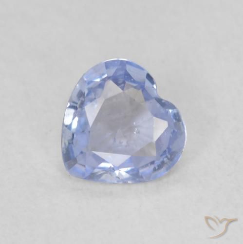 0.48ct Naturale Azzurro Zaffiro, Cuore, VS