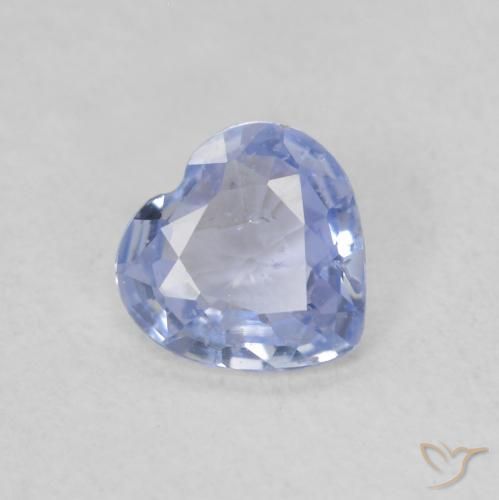 Zaffiro Azzurro naturale da 0.48 ct, Cuore, VS