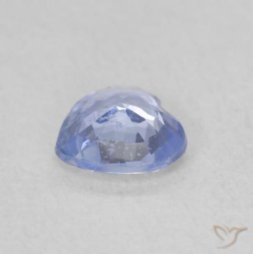 Zaffiro Azzurro naturale da 0.48 ct, Cuore, VS