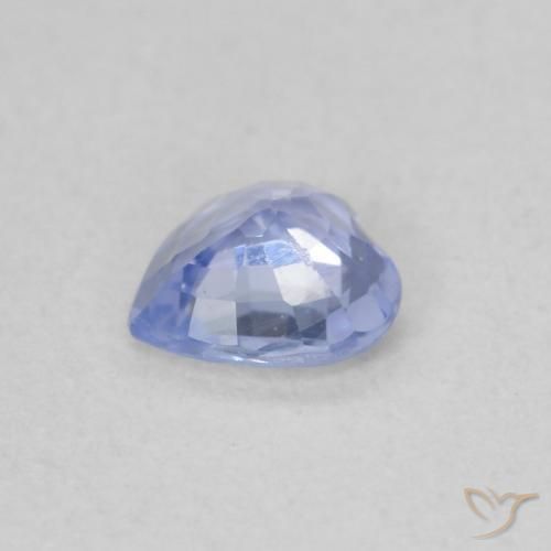 Zaffiro Blu pastello naturale da 0.44 ct, Cuore, VS