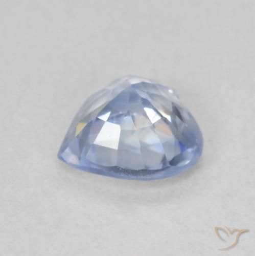 Zaffiro Blu pastello naturale da 0.72 ct, Cuore, VS