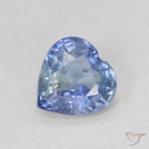 Zaffiro Azzurro naturale da 0.58 ct, Cuore, VS