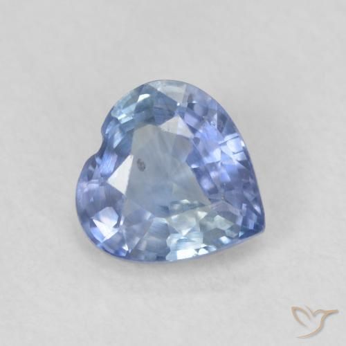 Zaffiro Azzurro naturale da 0.58 ct, Cuore, VS