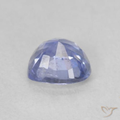 Zaffiro Blu violaceo chiaro naturale da 0.62 ct, Cuore, VS
