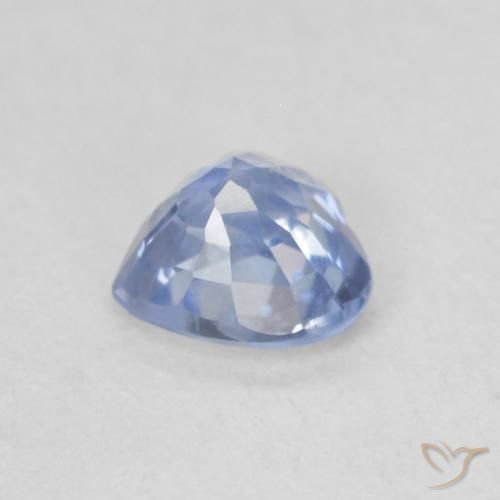 Zaffiro Blu pastello naturale da 0.52 ct, Cuore, VS