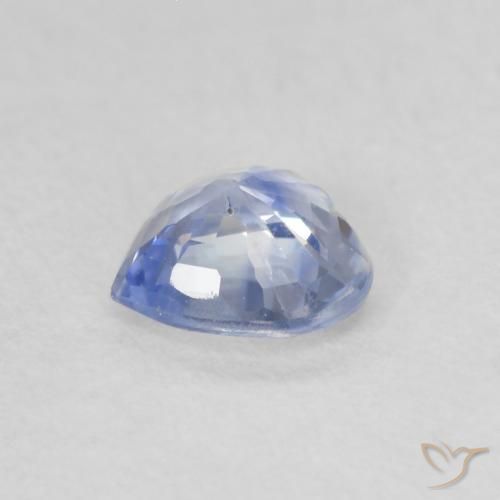 Zaffiro Blu violaceo naturale da 0.50 ct, Cuore, VS