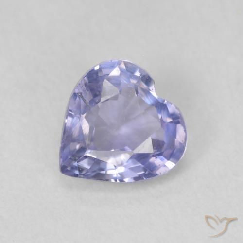 0.52ct Naturale Azzurro Zaffiro, Cuore, VS
