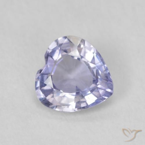 0.49ct Naturale Azzurro Zaffiro, Cuore, VS