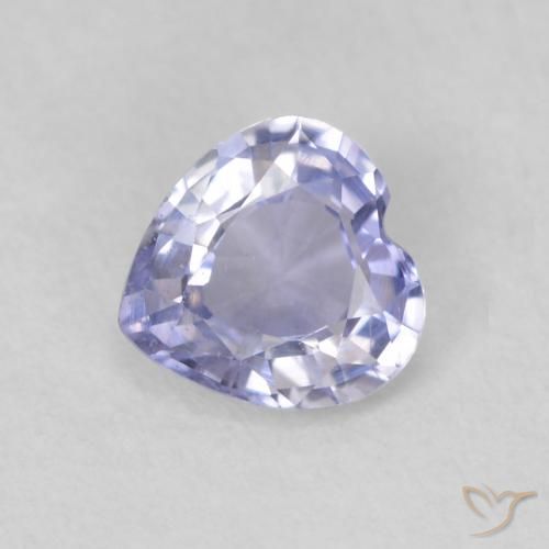 Zaffiro Azzurro naturale da 0.49 ct, Cuore, VS