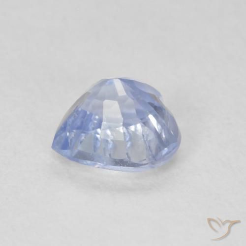 Zaffiro Blu pastello naturale da 0.61 ct, Cuore, VS