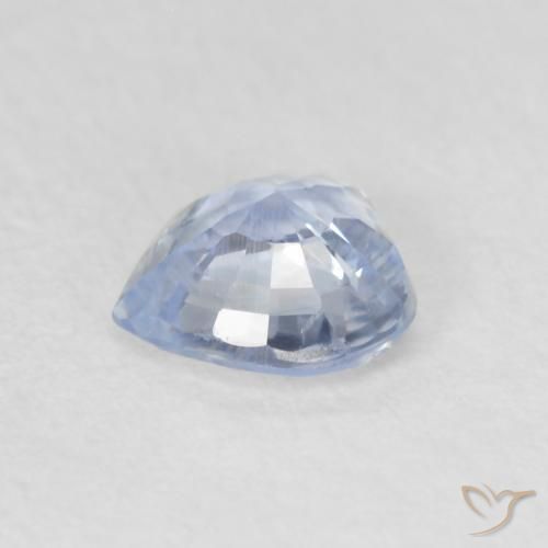 Zaffiro Celeste chiaro naturale da 0.55 ct, Cuore, VS