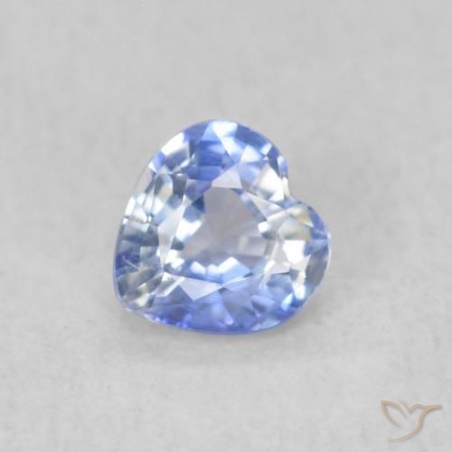 0.29ct Naturale Blu pastello Zaffiro, Cuore, VVS-VS