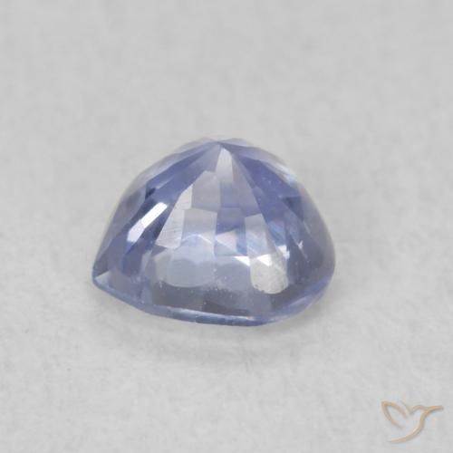 Zaffiro Azzurro naturale da 0.46 ct, Cuore, VVS-VS