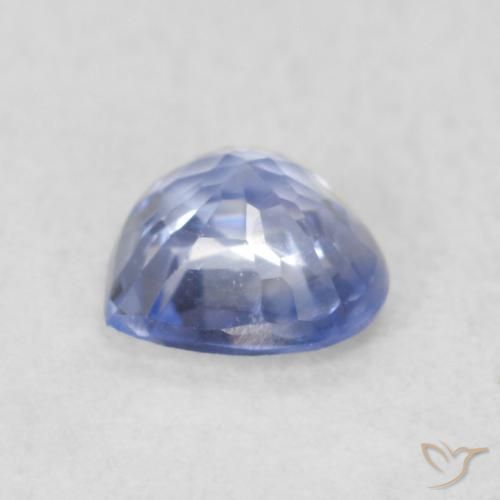 Zaffiro Blu pastello naturale da 0.46 ct, Cuore, VVS-VS