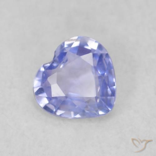 Zaffiro Azzurro naturale da 0.33 ct, Cuore, VVS-VS