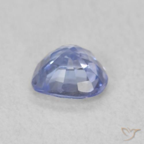 Zaffiro Blu pastello naturale da 0.37 ct, Cuore, VVS-VS