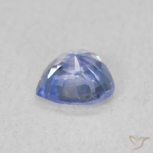 Zaffiro Blu pastello naturale da 0.33 ct, Cuore, VVS-VS