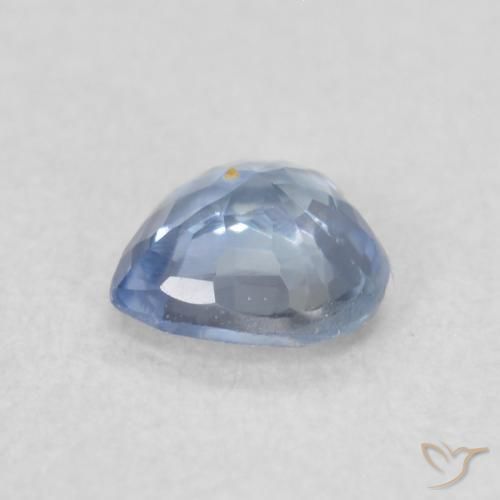 Zaffiro Blu violaceo chiaro naturale da 0.42 ct, Cuore, VVS-VS