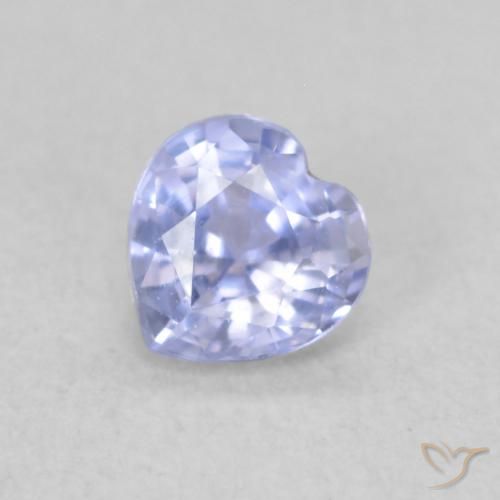 Zaffiro Azzurro naturale da 0.35 ct, Cuore, VVS-VS