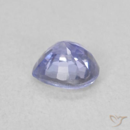 Zaffiro Azzurro naturale da 0.35 ct, Cuore, VVS-VS