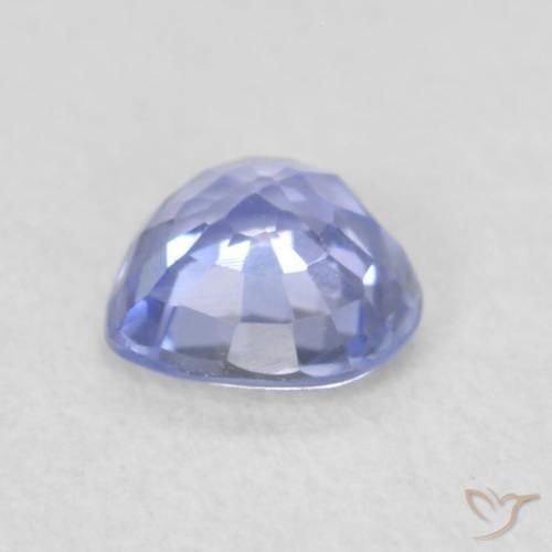 Zaffiro Blu pastello naturale da 0.46 ct, Cuore, VVS-VS