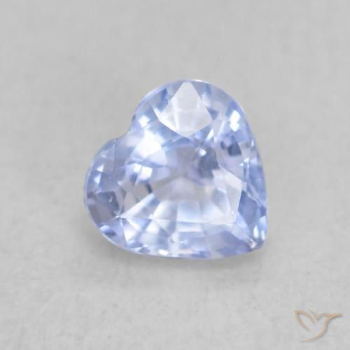 Zaffiro Azzurro naturale da 0.41 ct, Cuore, VVS-VS