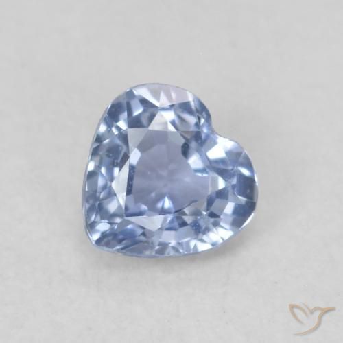 0.36ct Naturale Bambina blu Zaffiro, Cuore, VVS-VS