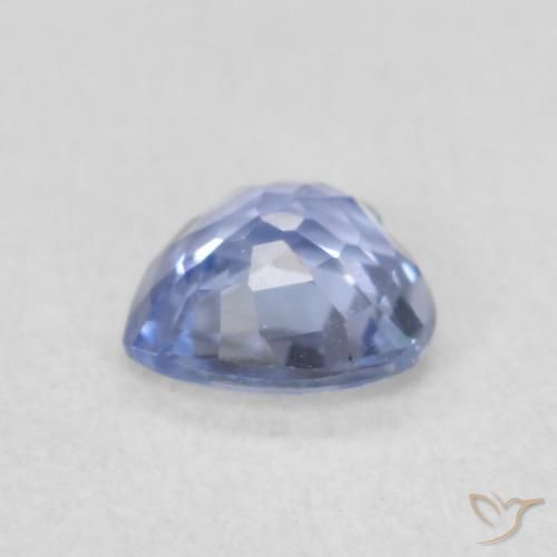 Zaffiro Viola blu chiaro naturale da 0.43 ct, Cuore, VVS-VS