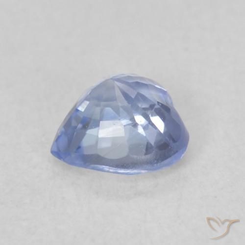 Zaffiro Blu pastello naturale da 0.43 ct, Cuore, VVS-VS