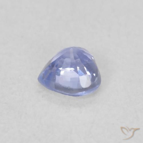 Zaffiro Blu pastello naturale da 0.25 ct, Cuore, VVS-VS