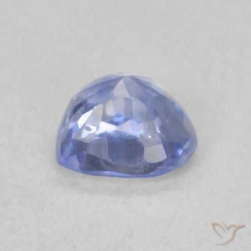 Zaffiro Blu pastello naturale da 0.49 ct, Cuore, VVS-VS
