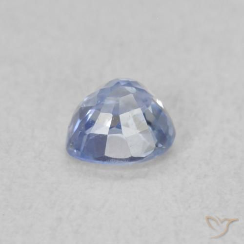 Zaffiro Blu pastello naturale da 0.30 ct, Cuore, VS