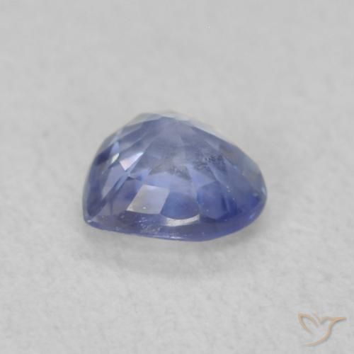 Zaffiro Bambina blu naturale da 0.37 ct, Cuore, VS