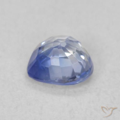 Zaffiro Blu navy medio naturale da 0.43 ct, Cuore, VS