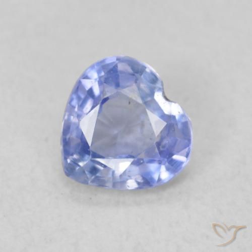 0.39ct Naturale Bambina blu Zaffiro, Cuore, VS
