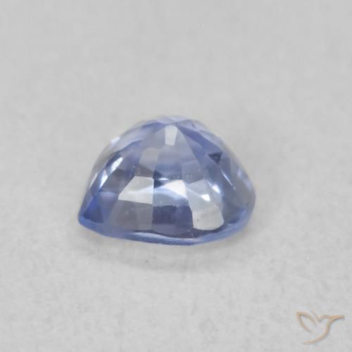 Zaffiro Blu pastello naturale da 0.34 ct, Cuore, VS