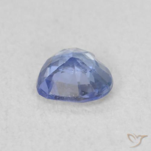Zaffiro Blu pastello naturale da 0.31 ct, Cuore, VS