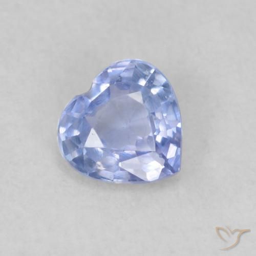 0.30ct Naturale Azzurro Zaffiro, Cuore, VS