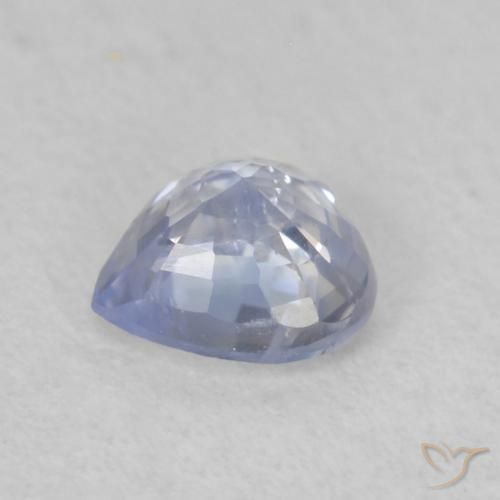 Zaffiro Blu pastello naturale da 0.43 ct, Cuore, VS