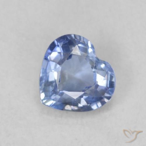 0.37ct Naturale Azzurro Zaffiro, Cuore, VS