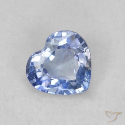 Zaffiro Azzurro naturale da 0.37 ct, Cuore, VS