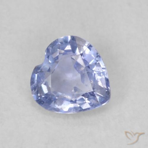Zaffiro Azzurro naturale da 0.37 ct, Cuore, VS