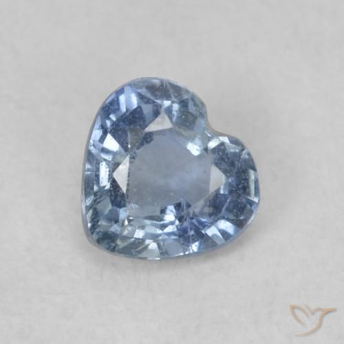 0.41ct Naturale Blu Zaffiro, Cuore, VS