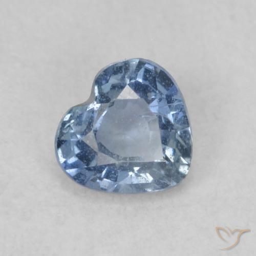 Zaffiro Blu naturale da 0.41 ct, Cuore, VS