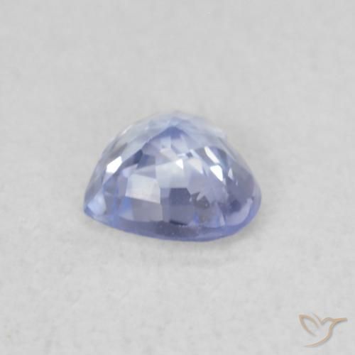 Zaffiro Blu violaceo chiaro naturale da 0.28 ct, Cuore, VS